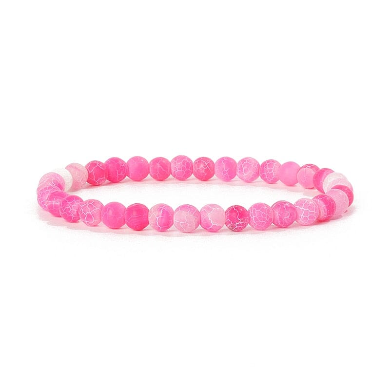 Bracelet Agates en pierre naturelle pour femmes 6mm Quartz Onyx perles Bracelet élastique Chakra guérison Reiki Yoga