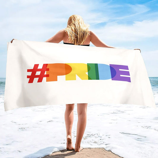 Serviette de plage Arc en ciel Colors-Road- taille XL