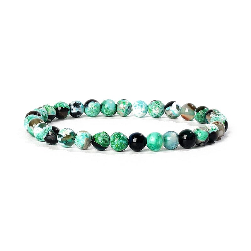 Bracelet Agates en pierre naturelle pour femmes 6mm Quartz Onyx perles Bracelet élastique Chakra guérison Reiki Yoga