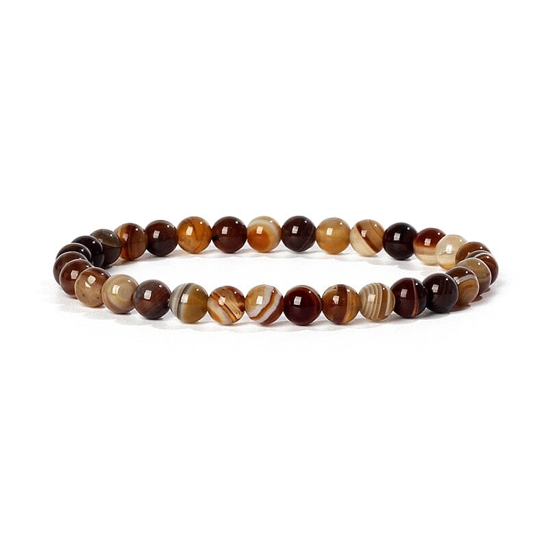 Bracelet Agates en pierre naturelle pour femmes 6mm Quartz Onyx perles Bracelet élastique Chakra guérison Reiki Yoga