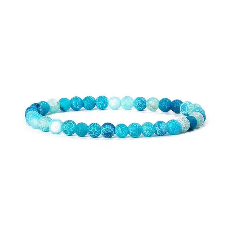 Bracelet Agates en pierre naturelle pour femmes 6mm Quartz Onyx perles Bracelet élastique Chakra guérison Reiki Yoga