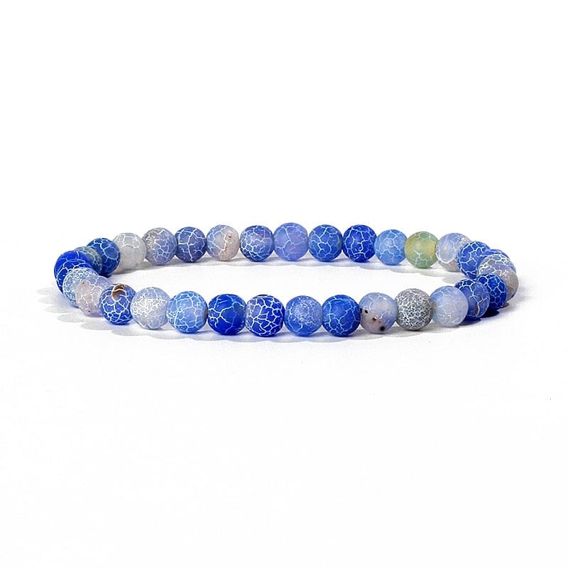Bracelet Agates en pierre naturelle pour femmes 6mm Quartz Onyx perles Bracelet élastique Chakra guérison Reiki Yoga