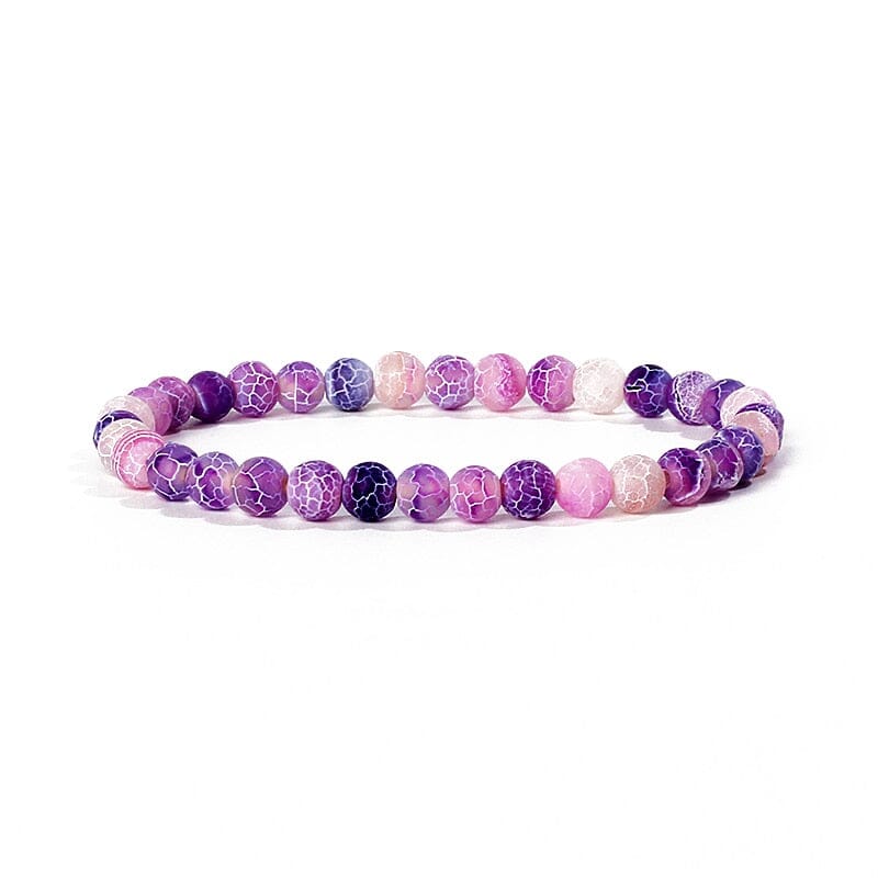 Bracelet Agates en pierre naturelle pour femmes 6mm Quartz Onyx perles Bracelet élastique Chakra guérison Reiki Yoga