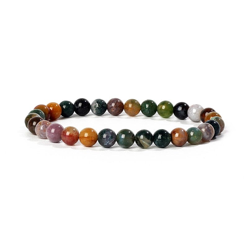 Bracelet Agates en pierre naturelle pour femmes 6mm Quartz Onyx perles Bracelet élastique Chakra guérison Reiki Yoga