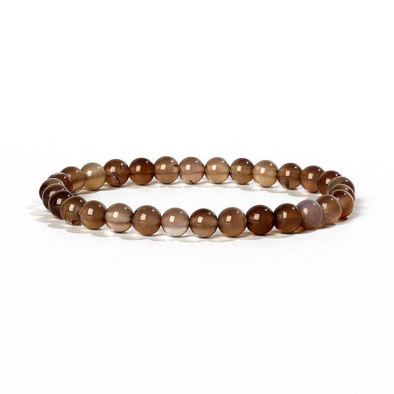 Bracelet Agates en pierre naturelle pour femmes 6mm Quartz Onyx perles Bracelet élastique Chakra guérison Reiki Yoga