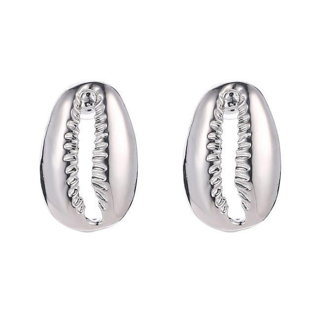 Boucles D'oreilles Éblouissantes de Mode Grandes Géométriques rondes Moderne