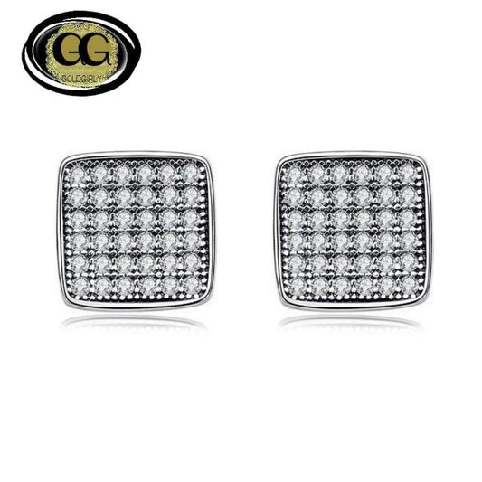 Boucles d'oreilles rondes en argent Sterling 925 pour femmes Idée cadeau