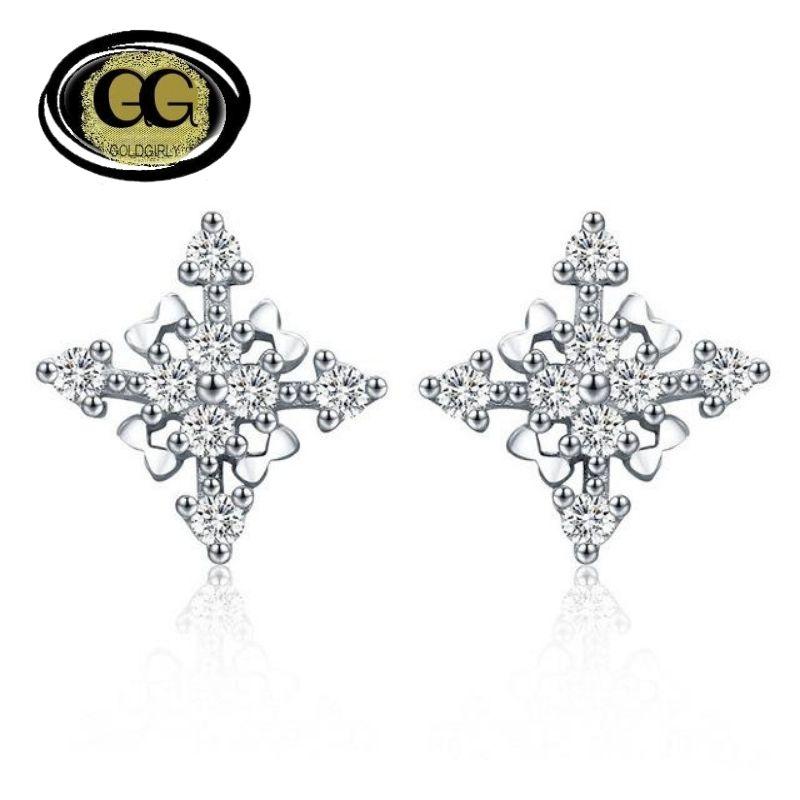 Boucles d'oreilles rondes en argent Sterling 925 pour femmes Idée cadeau
