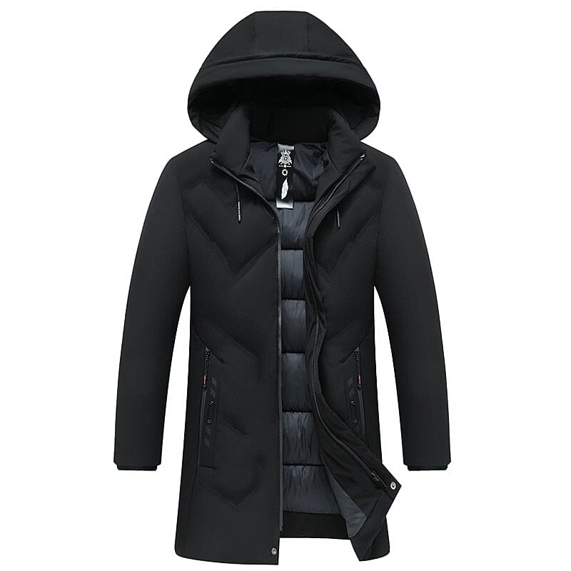 Parka Homme veste chaude d'hiver et épaisse avec capuche coupe-vent Top qualité style décontracté manteau coupe-vent
