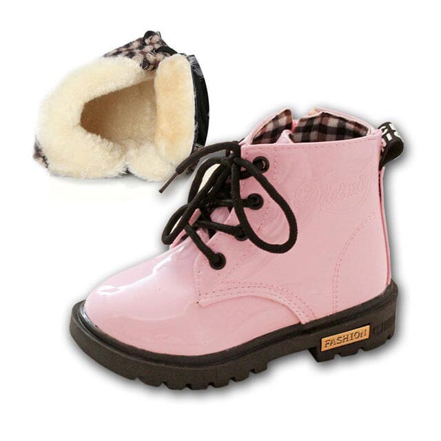 Chaussures Enfants Pull up En Cuir Étanche pour l'Hiver style doc Martens Filles & Garçons