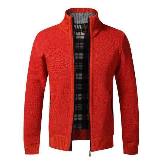 Gilet Automne Hiver Cardigan chaud Sweaters à fermeture éclair Jackets Mens