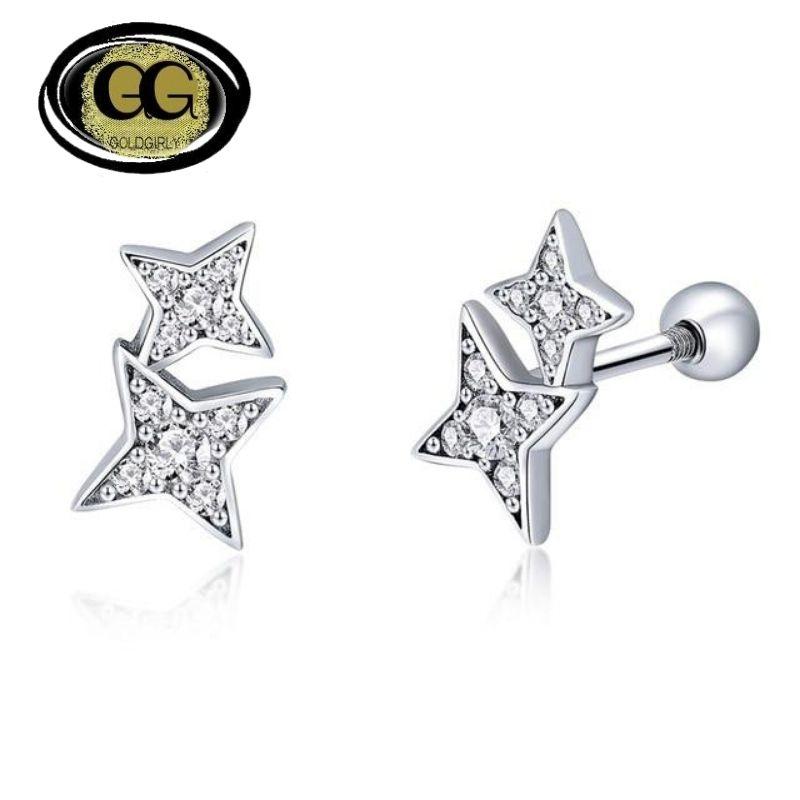 Boucles d'oreilles rondes en argent Sterling 925 pour femmes Idée cadeau