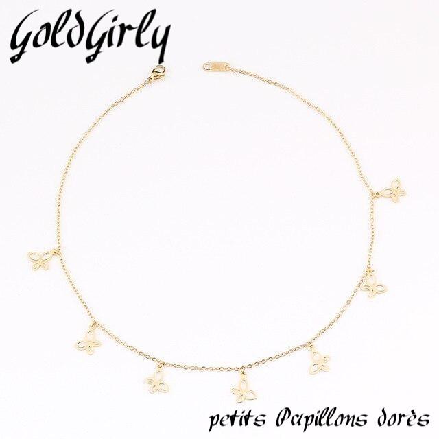 Collier tour du cou en acier inoxydable doré ou silver -rond-étoile-pendentifs Femme chaîne bijoux cadeau