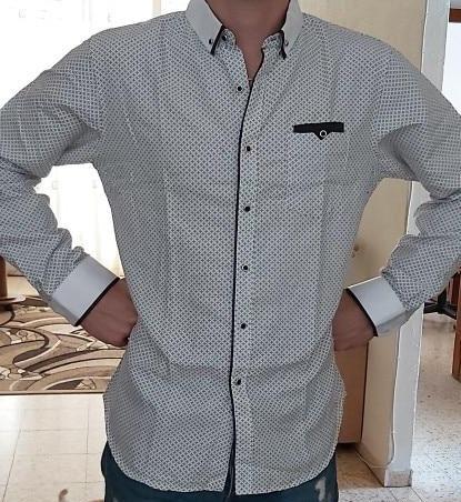 Chemise Homme d'affaires motifs imprimés tendance et confortable