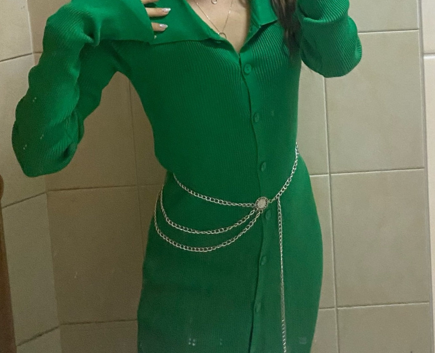 Ceinture pour femme taille ajustable en métal doré ou argenté maillons de chaîne