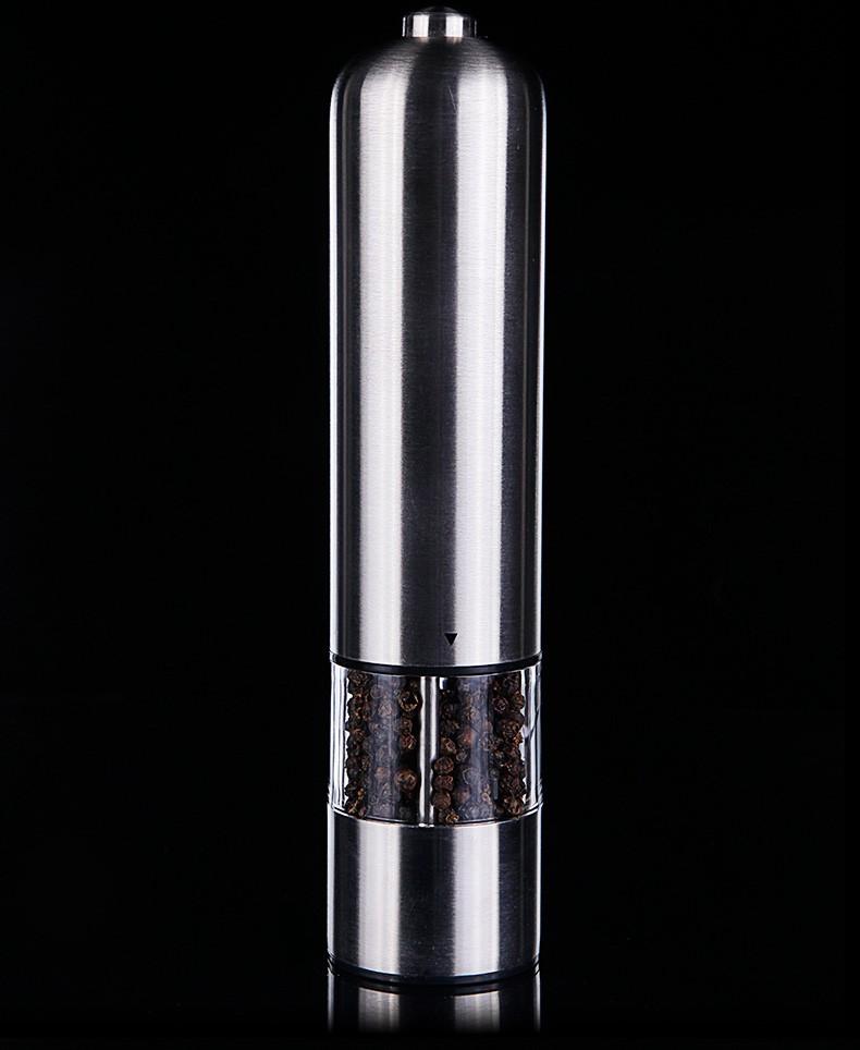 Moulin À Poivre ou Sel en Acier inoxydable-Électrique à piles Outil Cuisine Moulin À Épices pratique