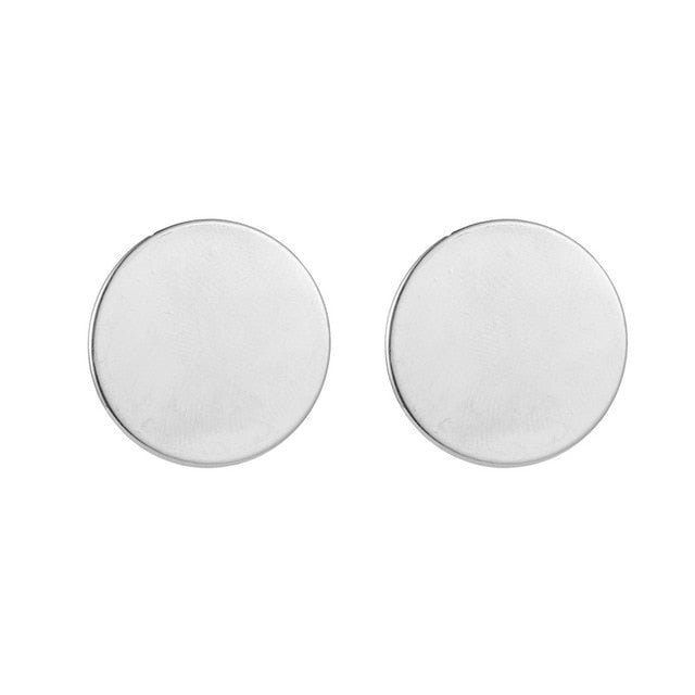 Boucles D'oreilles Éblouissantes de Mode Grandes Géométriques rondes Moderne