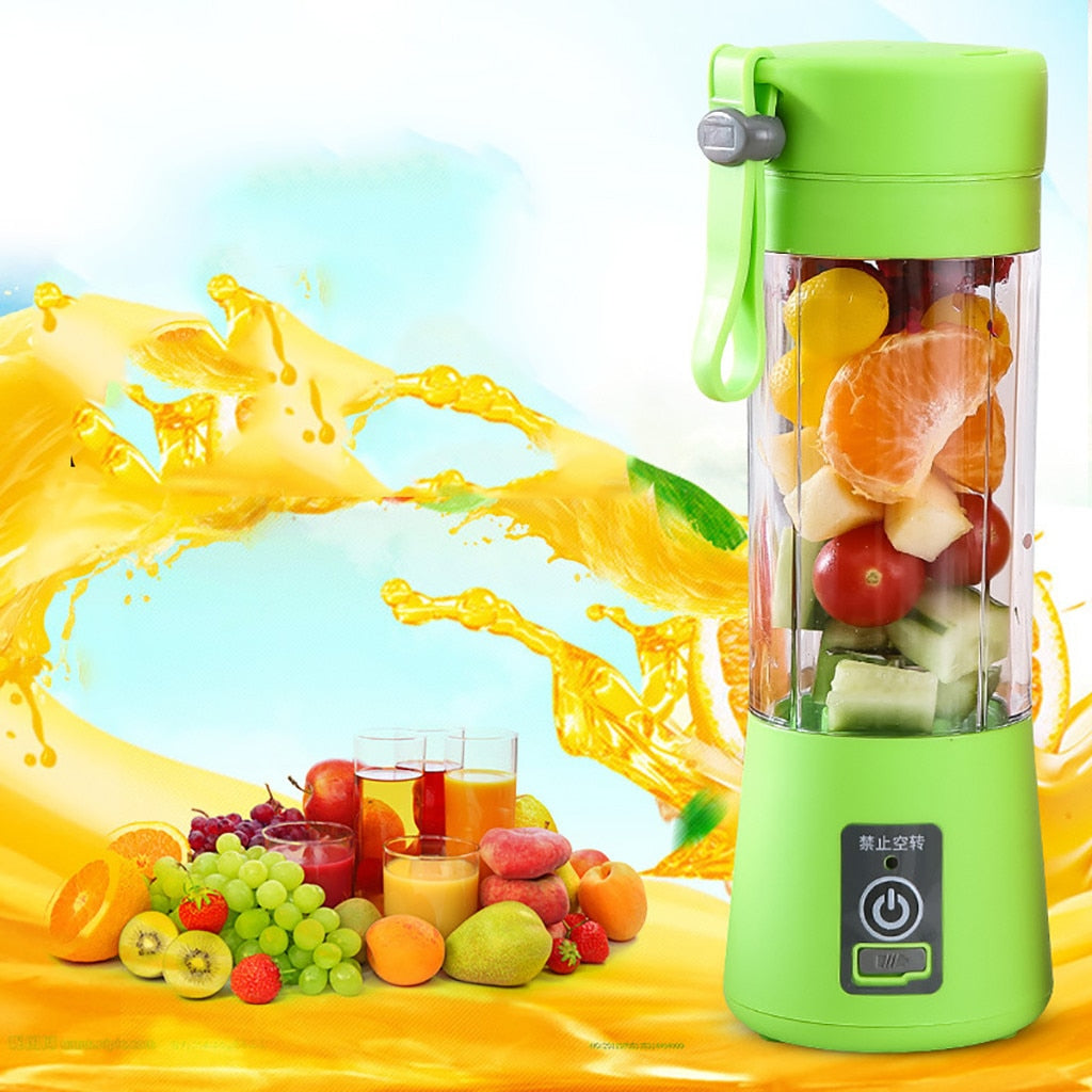 Mixer 400ML Extracteurs Fruits-Lait- Centrifugeuse Électrique Juicer Blender USB Mini Milkshake