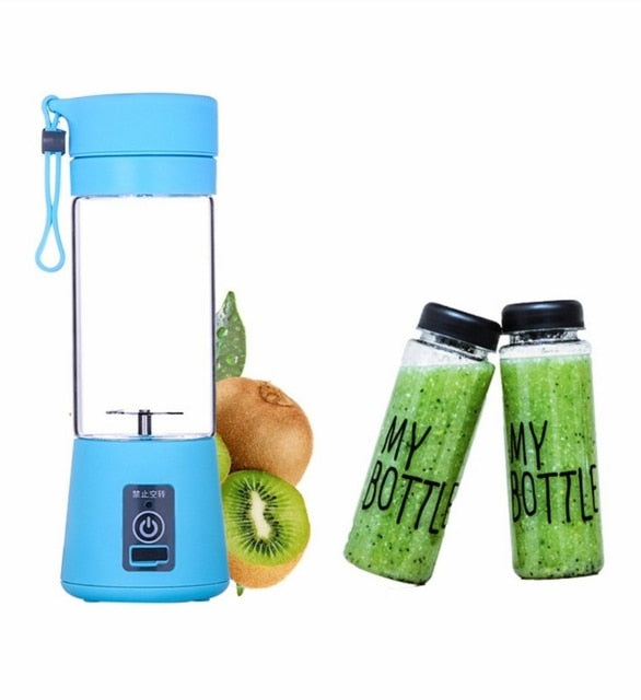 Mixer 400ML Extracteurs Fruits-Lait- Centrifugeuse Électrique Juicer Blender USB Mini Milkshake