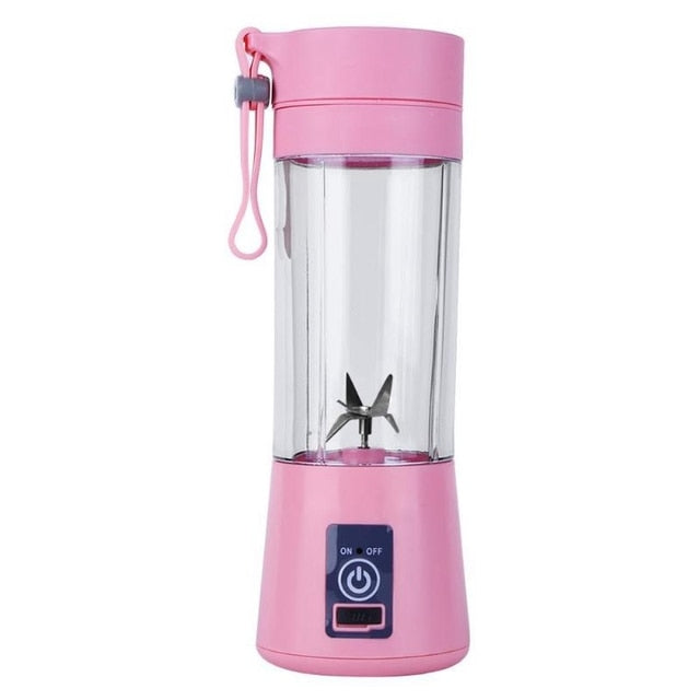 Mixer 400ML Extracteurs Fruits-Lait- Centrifugeuse Électrique Juicer Blender USB Mini Milkshake