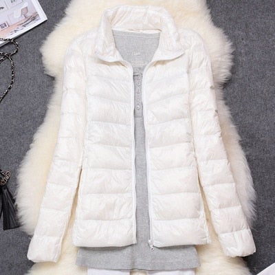 Veste d'hiver Parka en duvet Ultra légère bouffante veste Portable coupe-vent colorée