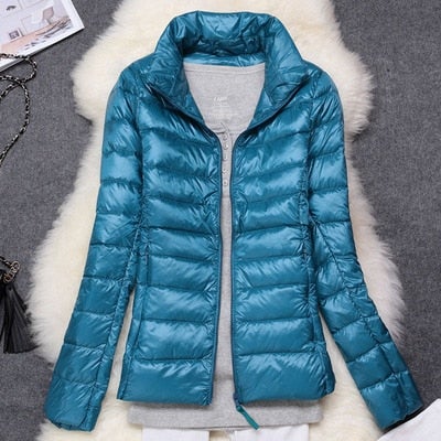 Veste d'hiver Parka en duvet Ultra légère bouffante veste Portable coupe-vent colorée