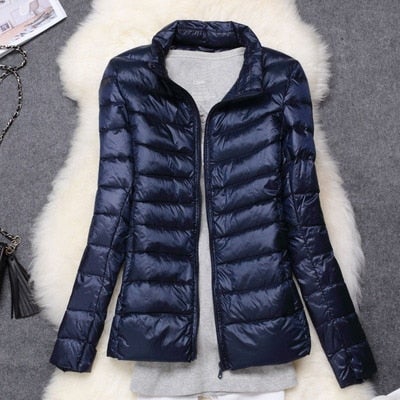 Veste d'hiver Parka en duvet Ultra légère bouffante veste Portable coupe-vent colorée