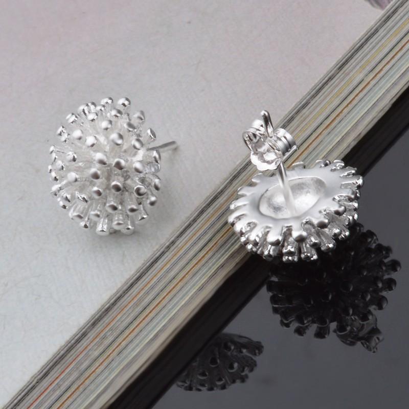 Boucles D'oreilles EN ARGENT Sterling 925 Forme Géométrique Fine Bijoux Mode Bijoux pour Femmes