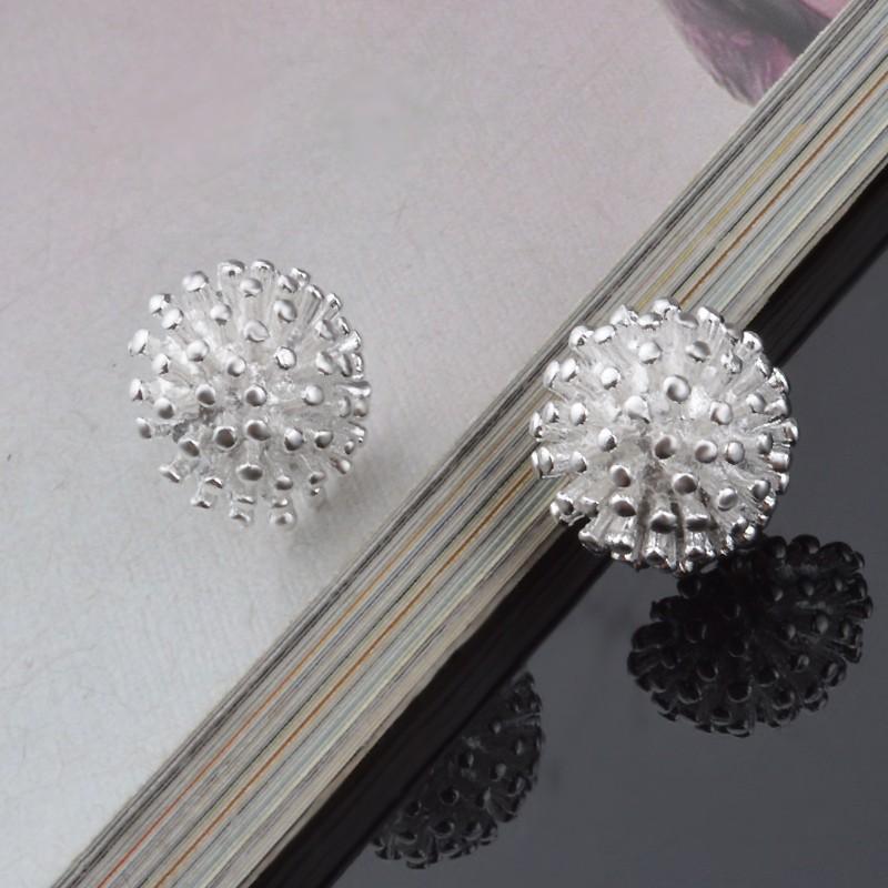 Boucles D'oreilles EN ARGENT Sterling 925 Forme Géométrique Fine Bijoux Mode Bijoux pour Femmes