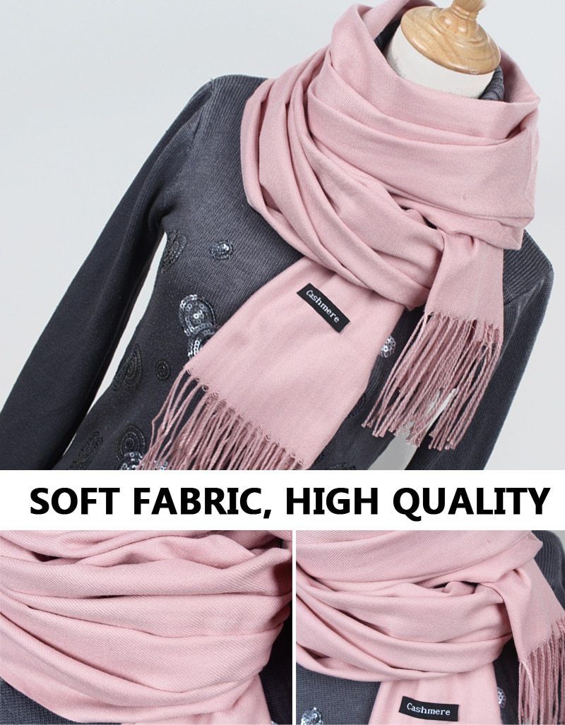 L'indispensable écharpe authentique Pashmina en Cachemire Haute qualité Le châle d'hiver idéal