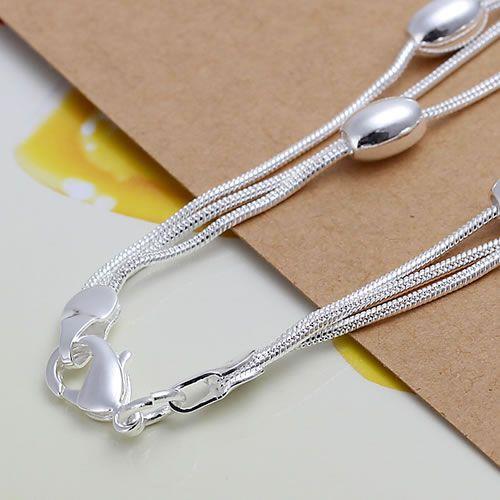 Bracelet en argent 925, bijoux Mode Three Ball Gloss