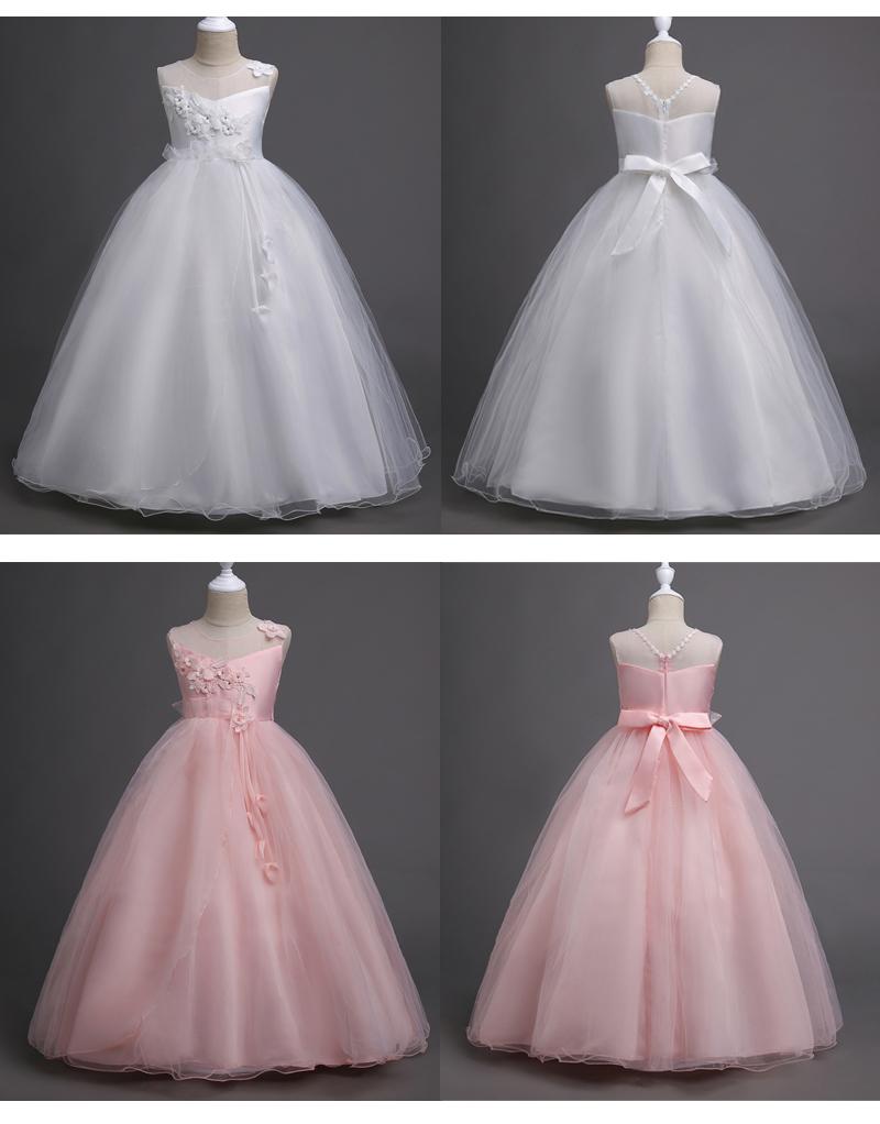 Robes Pour Filles Princesse grand choix de couleurs 5 6 7 8 9 10 11 12 13 14 ans