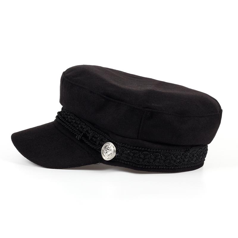 Mode Casquette de capitaine style Marin Béret en laine