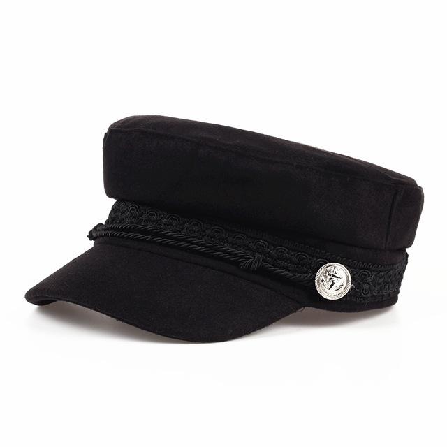 Mode Casquette de capitaine style Marin Béret en laine
