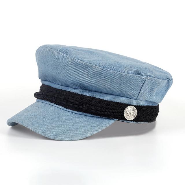 Mode Casquette de capitaine style Marin Béret en laine