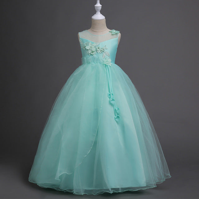 Robes Pour Filles Princesse grand choix de couleurs 5 6 7 8 9 10 11 12 13 14 ans