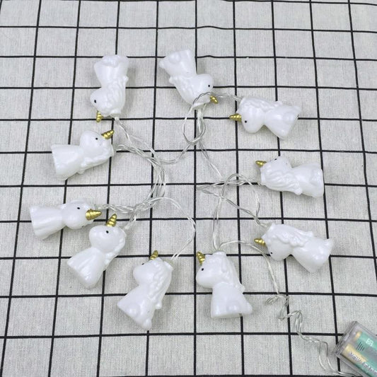 Guirlande de Licornes Led 2M 10Pc Décore agréablement la chambre des enfants ou autre