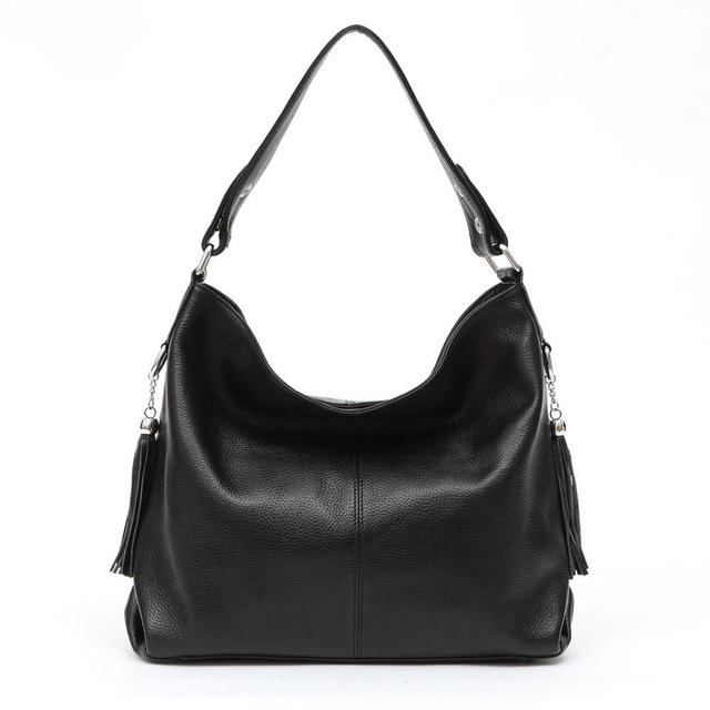 Sac À Main En Cuir Véritable doux au toucher-se porte à l'Épaule-plusieurs couleurs