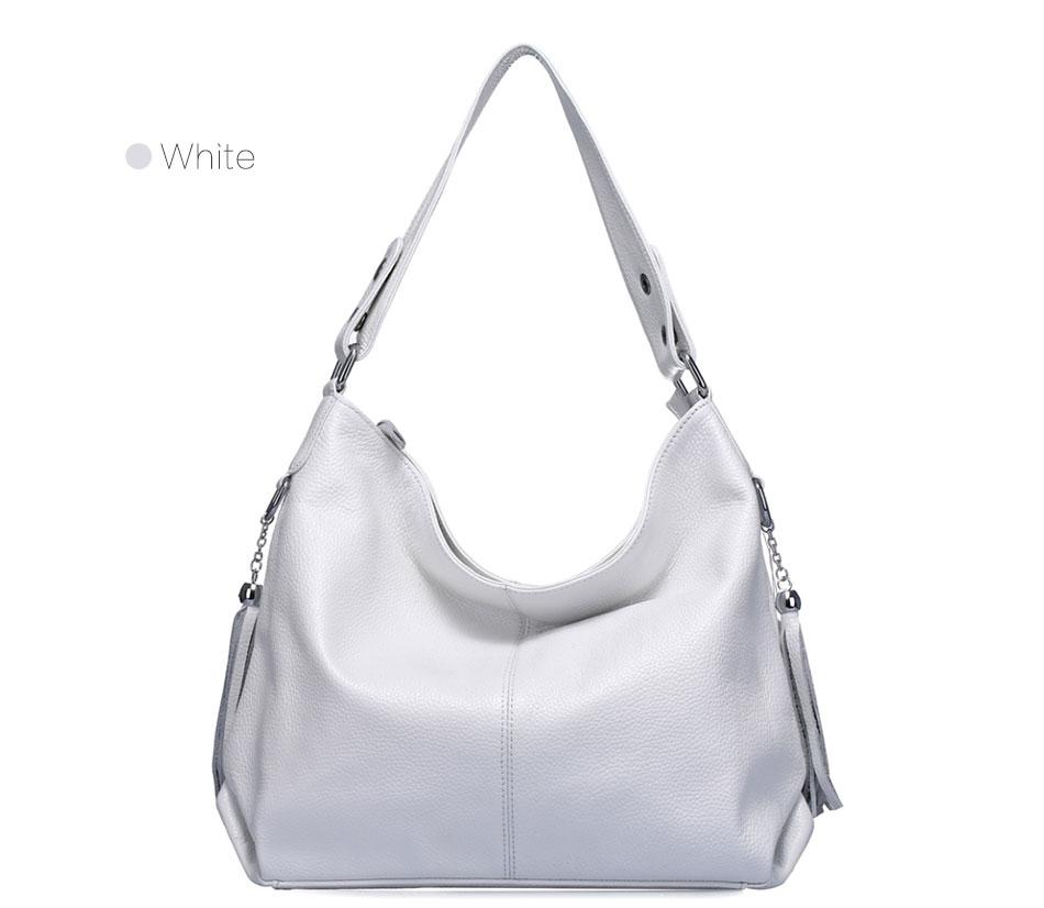 Sac À Main En Cuir Véritable doux au toucher-se porte à l'Épaule-plusieurs couleurs