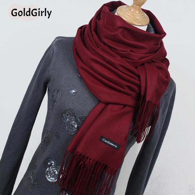 L'indispensable écharpe authentique Pashmina en Cachemire Haute qualité Le châle d'hiver idéal
