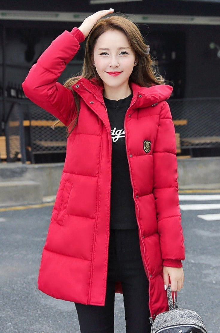 Super-Parka-Doudoune pour l'hiver- Veste chaude à capuche en coton rembourré