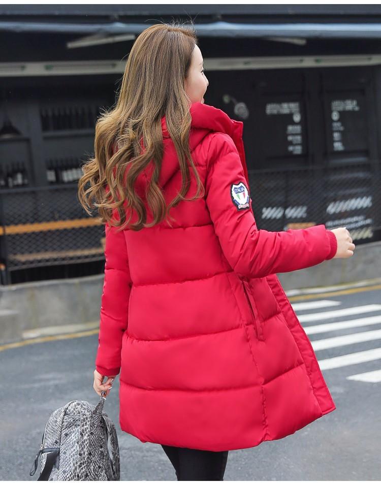 Super-Parka-Doudoune pour l'hiver- Veste chaude à capuche en coton rembourré