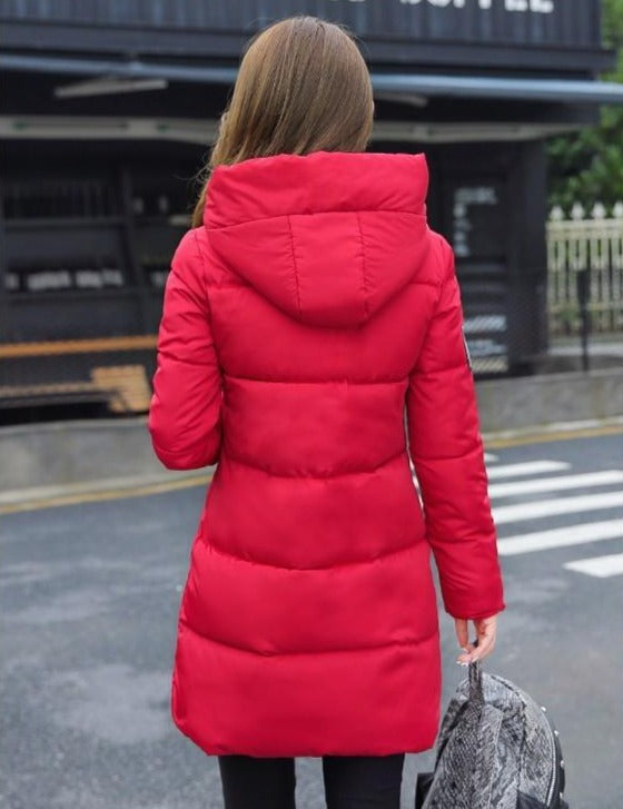 Super-Parka-Doudoune pour l'hiver- Veste chaude à capuche en coton rembourré