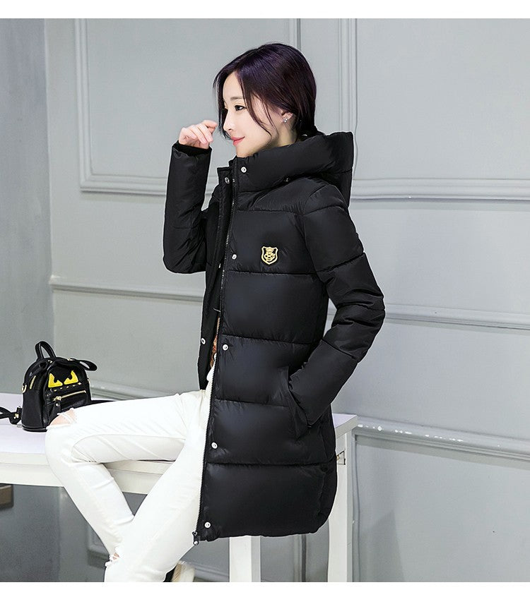 Super-Parka-Doudoune pour l'hiver- Veste chaude à capuche en coton rembourré