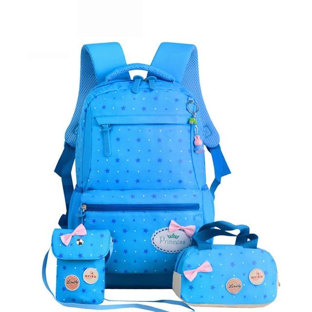 Sac à dos imperméable large bretelles solide pour fille divers imprimés