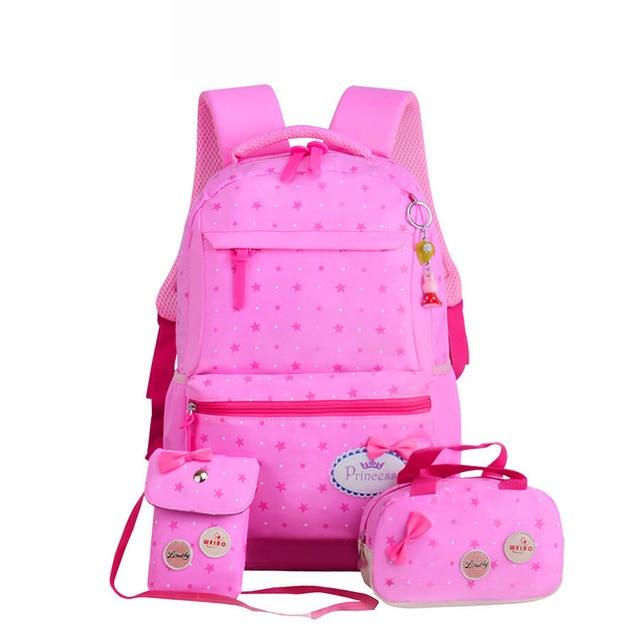Sac à dos imperméable large bretelles solide pour fille divers imprimés