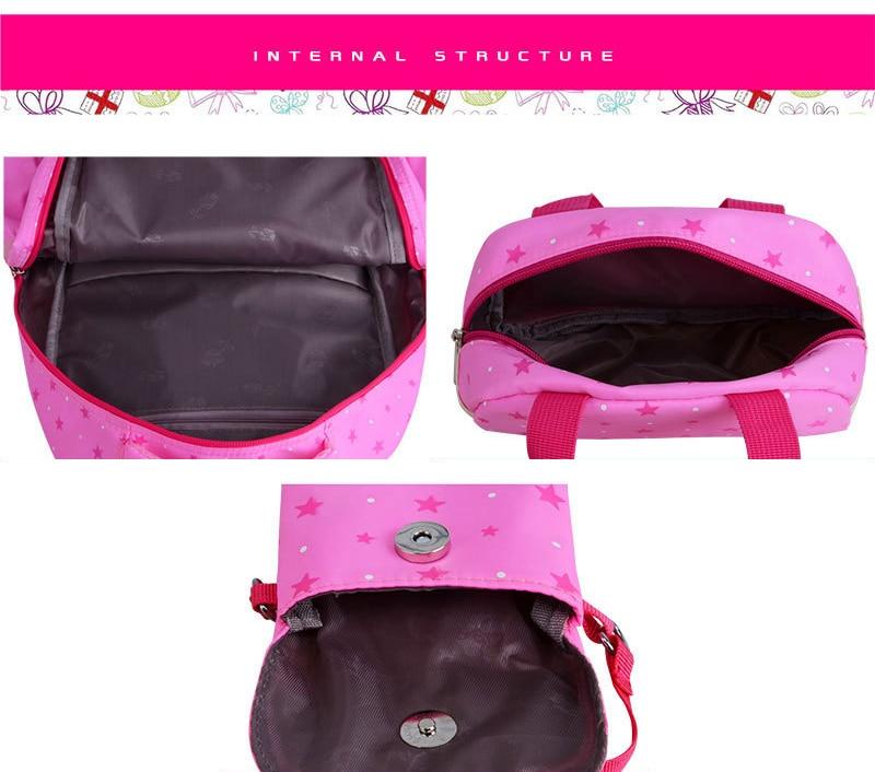 Sac à dos imperméable large bretelles solide pour fille divers imprimés