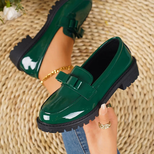 Chaussures grande taille, mocassins, confortables, à enfiler, pour le travail, décontractées, pour femmes, plateforme, pointures 36 à 43