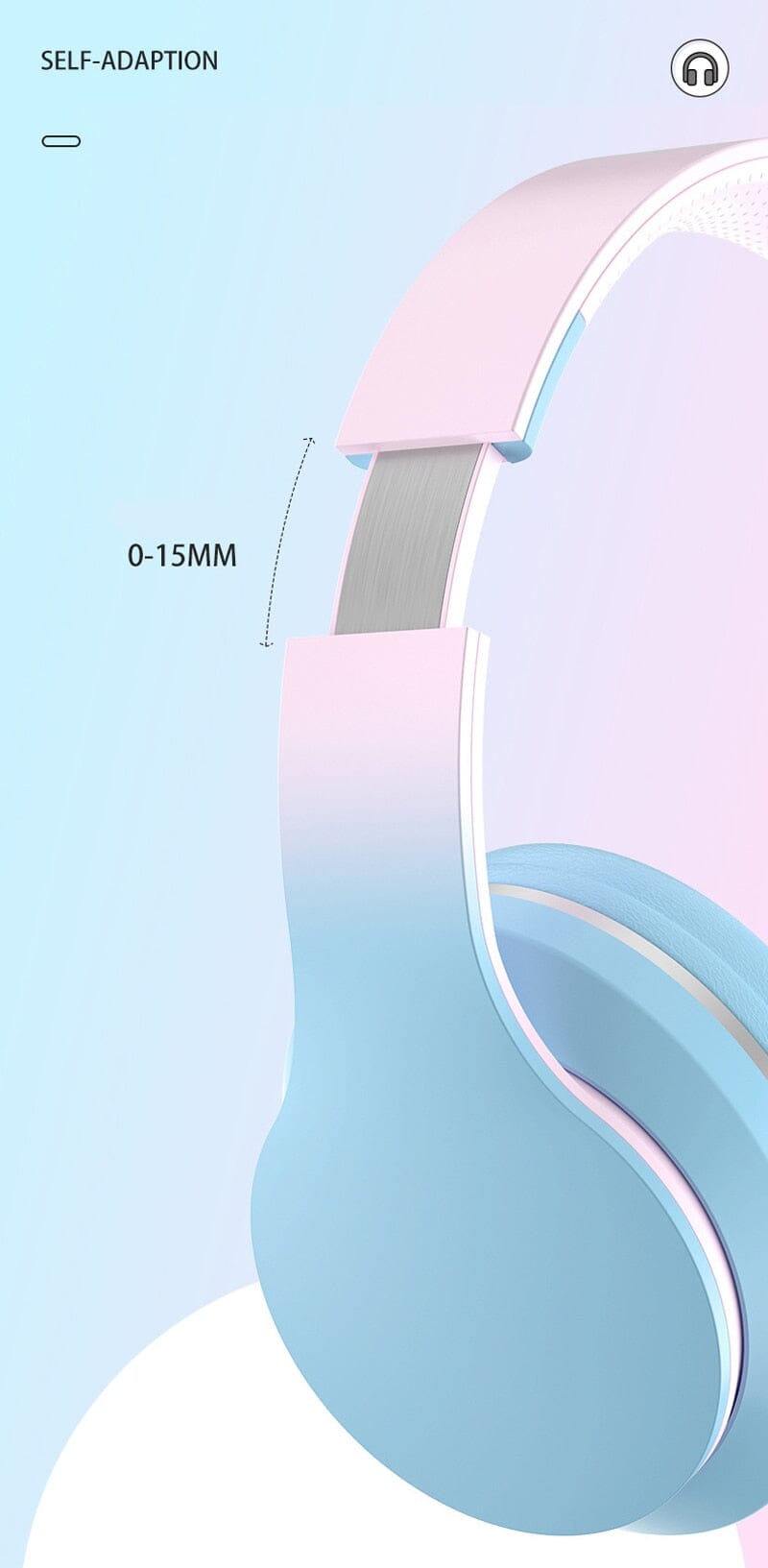 Casque Audio - Écouteurs Bluetooth sans fil, couleurs pastels, stéréo, pour le Sport, la musique, avec Microphone, Hifi, basse, Anti-bruit, pour jeu et podcast