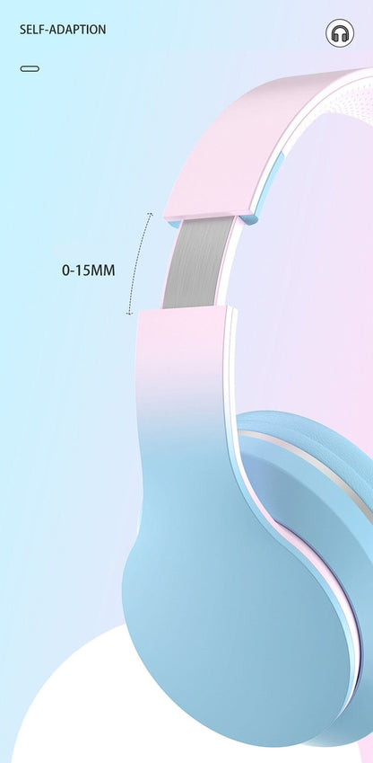 Casque Audio - Écouteurs Bluetooth sans fil, couleurs pastels, stéréo, pour le Sport, la musique, avec Microphone, Hifi, basse, Anti-bruit, pour jeu et podcast